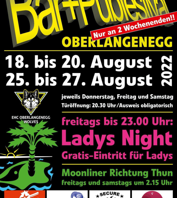 Bar und Pubfestival Oberlangenegg 2022 Cover