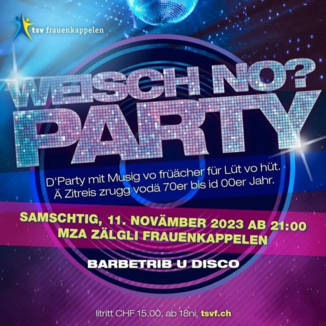 weisch no? Party Cover